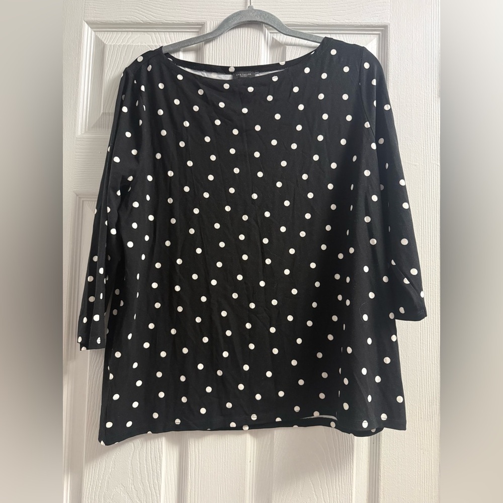 Ann Taylor Polka Dot Shirt Size XL